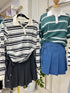 Pleated Wrap Skorts